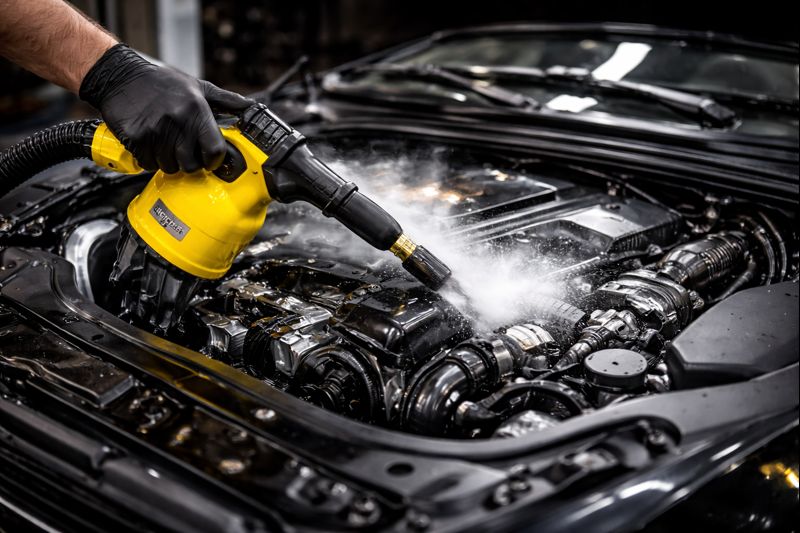 nettoyage de moteur à domicile a la vapeur